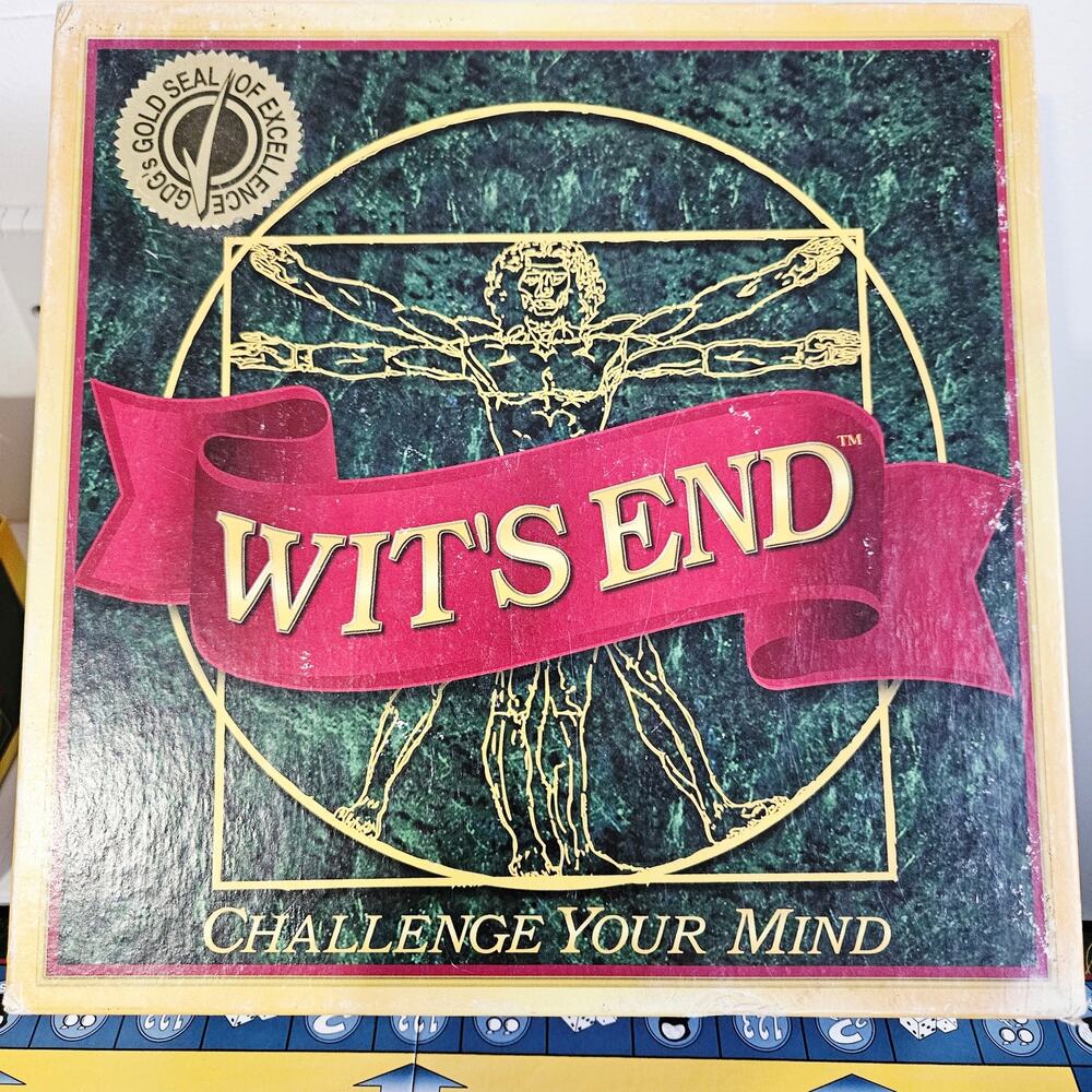 Wit's End Board Game Challenge Your Brain Adult Family Game Night Brain Teasers